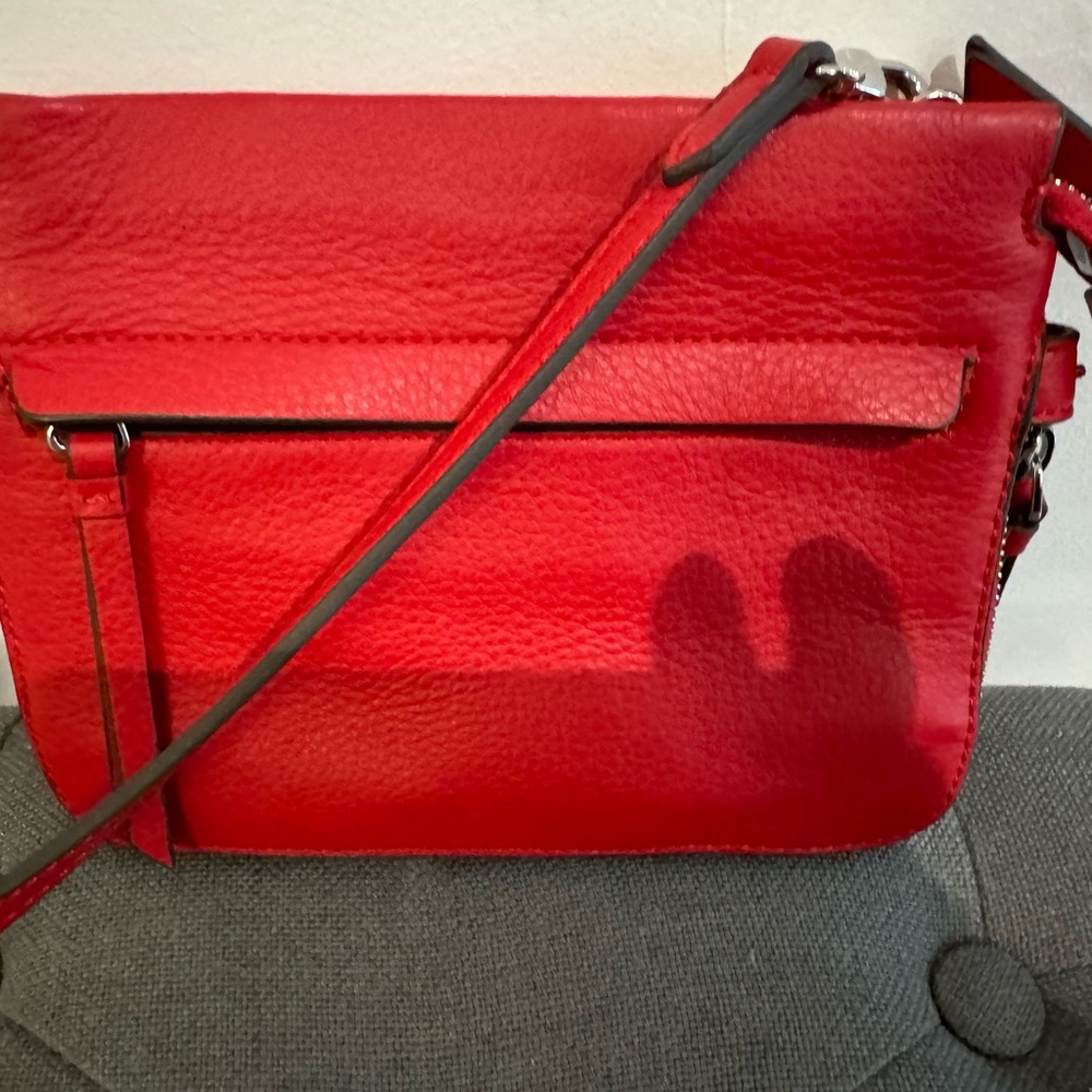 Vince Camuto Red Leather small Crossbody Bag NWOT